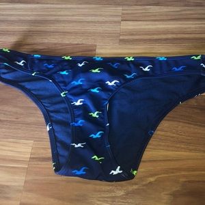 Hollister navy bikini bottoms